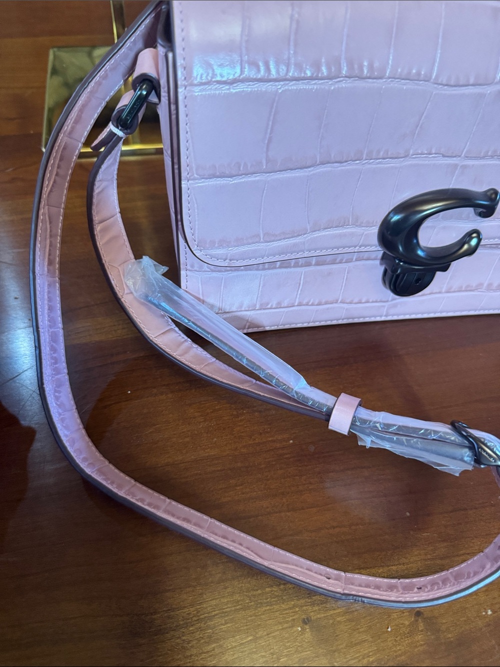 NWOT Coach Drifter Crossbody C6640 Pink Embossed Leather Bag Never Used - Picture 5 of 8